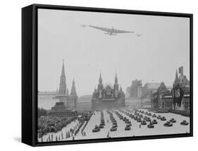 Planes Flying over May Day Parade-null-Framed Stretched Canvas