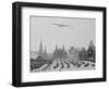 Planes Flying over May Day Parade-null-Framed Photographic Print