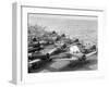 Planes Starting Motors on Flight Deck of Aircraft Carrier "Enterprise"-Peter Stackpole-Framed Photographic Print