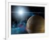 Planet And Star-Thufir-Framed Art Print