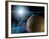 Planet And Star-Thufir-Framed Art Print