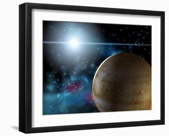 Planet And Star-Thufir-Framed Art Print