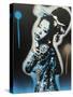 Planet Asia Blue-Abstract Graffiti-Stretched Canvas