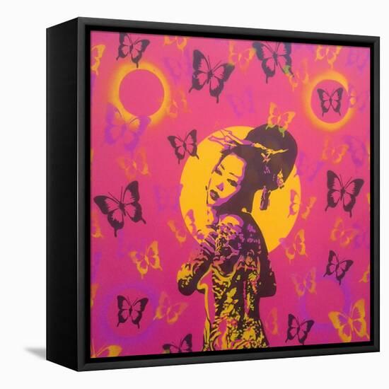 Planet Asia-Abstract Graffiti-Framed Stretched Canvas