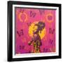 Planet Asia-Abstract Graffiti-Framed Giclee Print