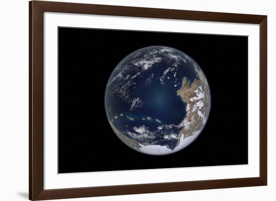 Planet Earth 600 Million Years Ago Following the Cryogenian Period-null-Framed Art Print