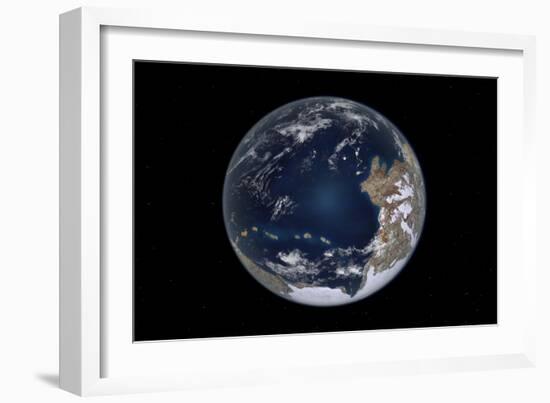 Planet Earth 600 Million Years Ago Following the Cryogenian Period-null-Framed Art Print