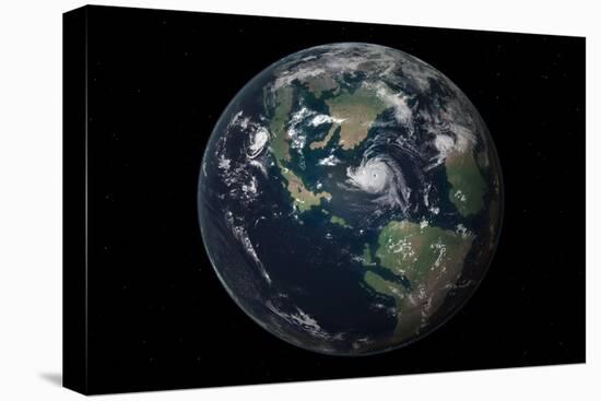 Planet Earth 90 Million Years Ago During the Late Cretaceous Period-null-Stretched Canvas