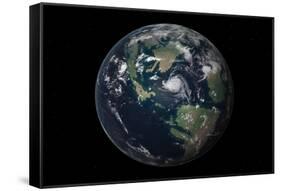 Planet Earth 90 Million Years Ago During the Late Cretaceous Period-null-Framed Stretched Canvas