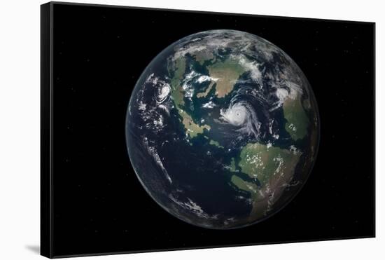 Planet Earth 90 Million Years Ago During the Late Cretaceous Period-null-Framed Stretched Canvas