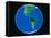 PLANET EARTH AMERICA NORTH AMERICA SOUTH AMERICA COMPUTER GRAPHIC-A. Huber-Framed Stretched Canvas