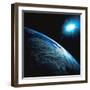 Planet Earth and Star from Space-Stocktrek-Framed Photographic Print