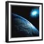 Planet Earth and Star from Space-Stocktrek-Framed Photographic Print