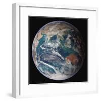 Planet Earth Eastern Hemisphere, NASA Satellite Composite-Stocktrek Images-Framed Photographic Print