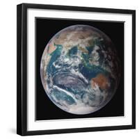 Planet Earth Eastern Hemisphere, NASA Satellite Composite-Stocktrek Images-Framed Photographic Print