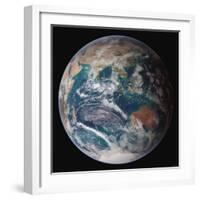 Planet Earth Eastern Hemisphere, NASA Satellite Composite-Stocktrek Images-Framed Photographic Print