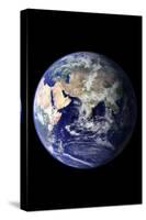 Planet Earth Eastern Hemisphere on Black Art Print Poster-null-Stretched Canvas