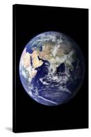 Planet Earth Eastern Hemisphere on Black Art Print Poster-null-Stretched Canvas