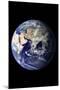 Planet Earth Eastern Hemisphere on Black Art Print Poster-null-Mounted Poster