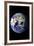 Planet Earth Eastern Hemisphere on Black-null-Framed Photo