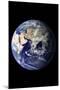 Planet Earth Eastern Hemisphere on Black-null-Mounted Photo