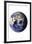 Planet Earth Eastern Hemisphere on White-null-Framed Photo