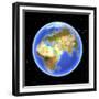 Planet Earth Floating in Space-Matthias Kulka-Framed Giclee Print