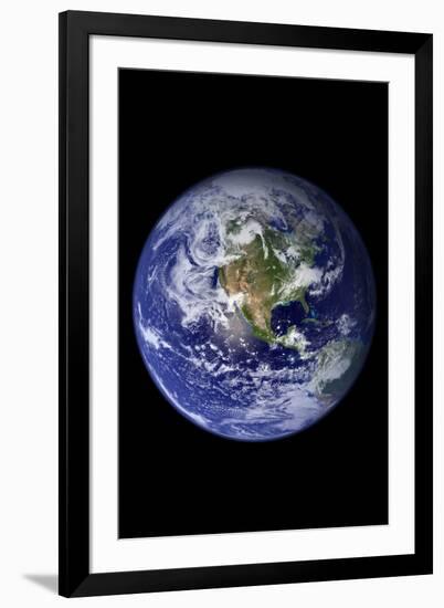 Planet Earth from Space (North America)-null-Framed Photo