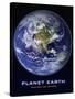 Planet Earth from Space Western Hemisphere Photo Poster-null-Stretched Canvas