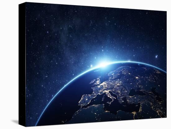 Planet Earth from the Space at Night-Rangizzz-Stretched Canvas