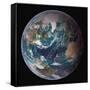 Planet Earth Western Hemisphere, NASA Satellite Composite-Stocktrek Images-Framed Stretched Canvas