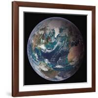 Planet Earth Western Hemisphere, NASA Satellite Composite-Stocktrek Images-Framed Photographic Print