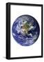 Planet Earth Western Hemisphere on White-null-Framed Poster