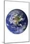 Planet Earth Western Hemisphere on White-null-Mounted Poster