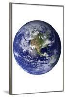 Planet Earth Western Hemisphere on White-null-Framed Photo