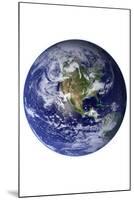 Planet Earth Western Hemisphere on White-null-Mounted Poster
