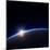 Planet Earth with Rising Sun in Space-Johan Swanepoel-Mounted Art Print