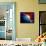 Planet Earth With Sunrise In Space-alanuster-Framed Stretched Canvas displayed on a wall