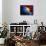 Planet Earth With Sunrise In Space-alanuster-Stretched Canvas displayed on a wall