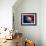 Planet Earth With Sunrise In Space-alanuster-Framed Art Print displayed on a wall