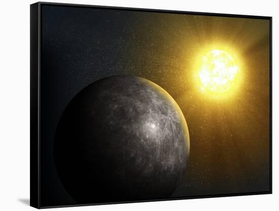 Planet Mercury, Artwork-null-Framed Stretched Canvas