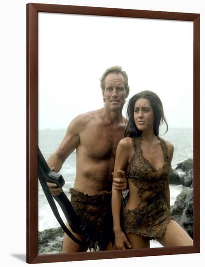 PLANET OF THE APES, 1968 directed by FRANKLYN J. SCHAFFNER Charlton Heston / Linda Harrison (photo)-null-Framed Photo