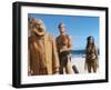 PLANET OF THE APES, 1968 directed by FRANKLYN J. SCHAFFNER Maurice Evans, Charlton Heston and Linda-null-Framed Photo