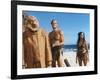 PLANET OF THE APES, 1968 directed by FRANKLYN J. SCHAFFNER Maurice Evans, Charlton Heston and Linda-null-Framed Photo