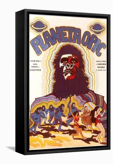 Planet of the Apes, Czchecoslovakian Movie Poster, 1968-null-Framed Stretched Canvas
