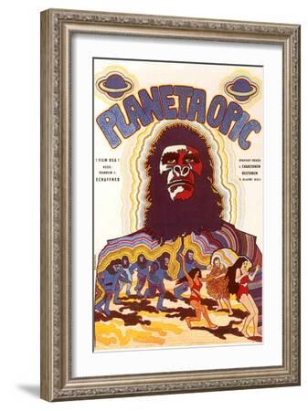 Planet of the Apes 1968 Large Framed Retro Movie Poster Replica Print Cinema 