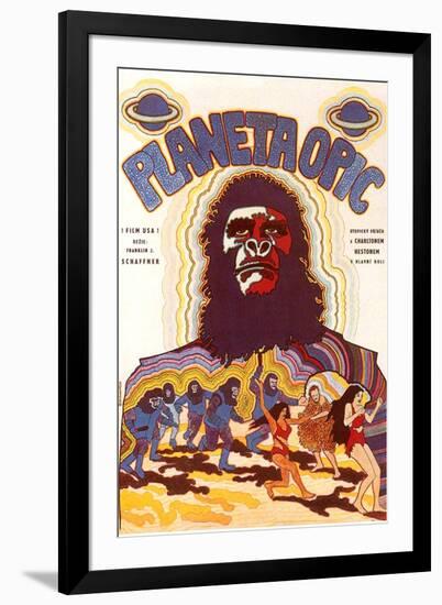 Planet of the Apes, Czchecoslovakian Movie Poster, 1968-null-Framed Art Print