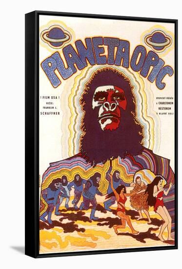 Planet of the Apes, Czchecoslovakian Movie Poster, 1968-null-Framed Stretched Canvas