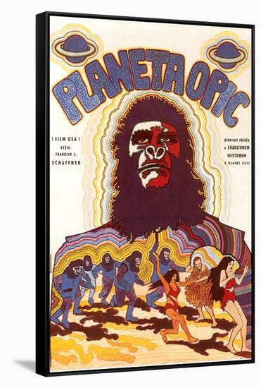 Planet of the Apes, Czchecoslovakian Movie Poster, 1968-null-Framed Stretched Canvas