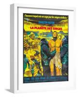 Planet of the Apes, French Movie Poster, 1968-null-Framed Art Print